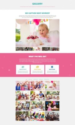 Partiez - Kids Party Planner Elementor Template Kit