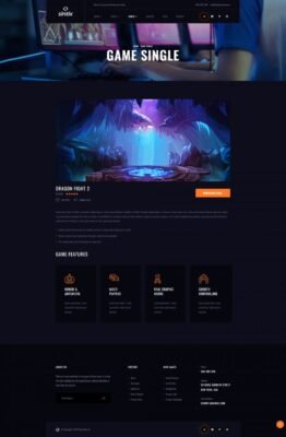 Sintix - Gaming Studio Elementor Template Kit