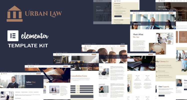 Urban Law - Lawyer & Law Firm Elementor Template Kit