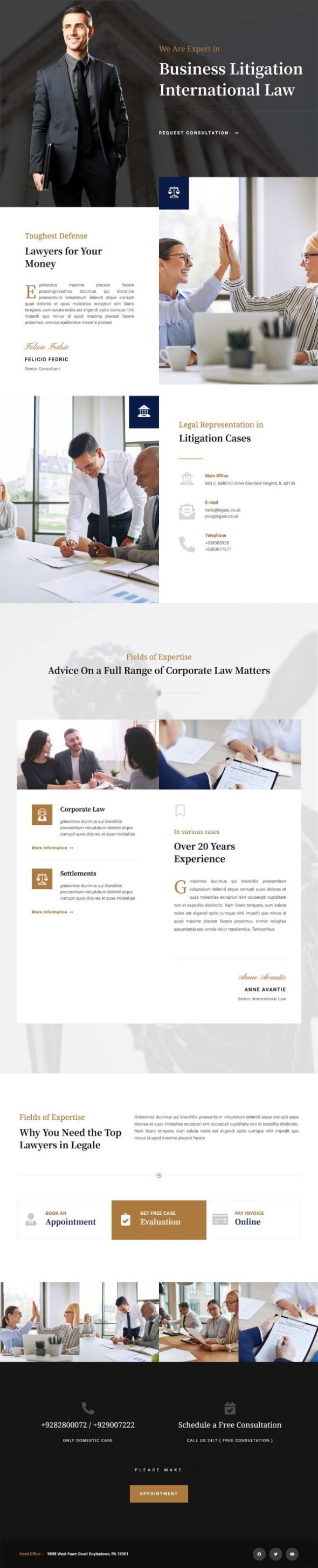 Legale - Lawyer & Law Firm Template Kit