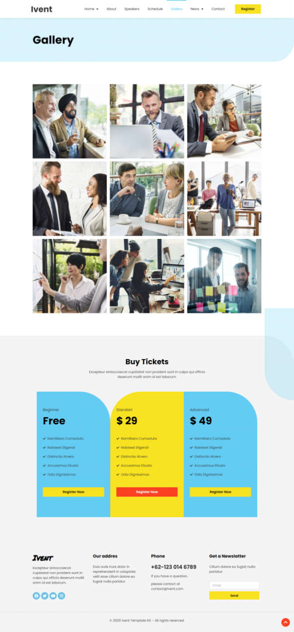 Ivent - Event & Conference Elementor Template Kit