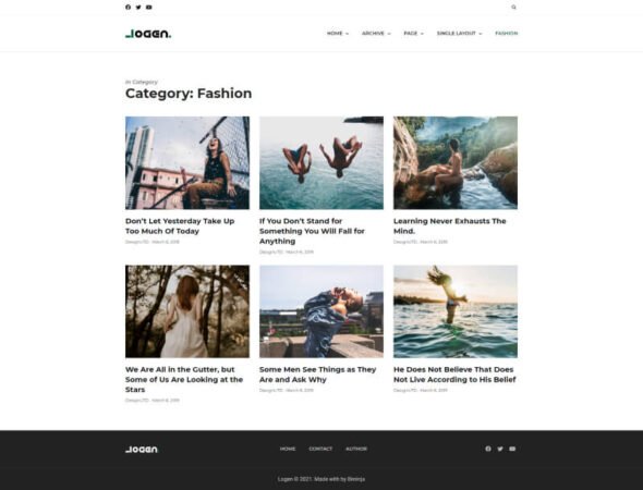 Logen - Lifestyle Blog Elementor Template Kit