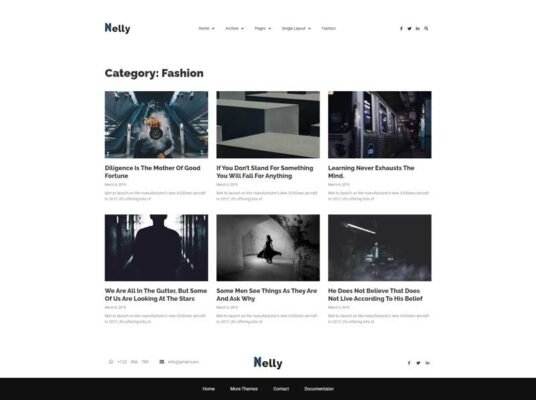 Nelly - Blog & Magazine Elementor Template Kit