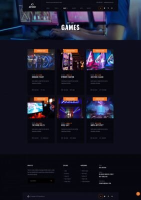 Sintix - Gaming Studio Elementor Template Kit