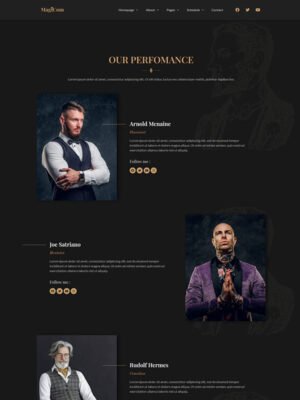 Magicom - Magician & Comedian Club Elementor Pro Template Kit