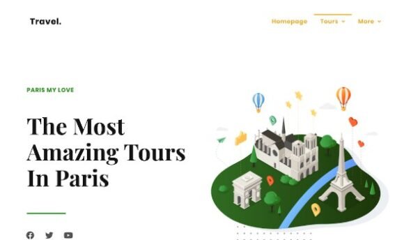 Touraza | Travel & Tour Agency Elementor Template Kit