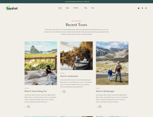 Sayahat - Travel Agency Elementor Template kit