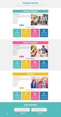 Partiez - Kids Party Planner Elementor Template Kit