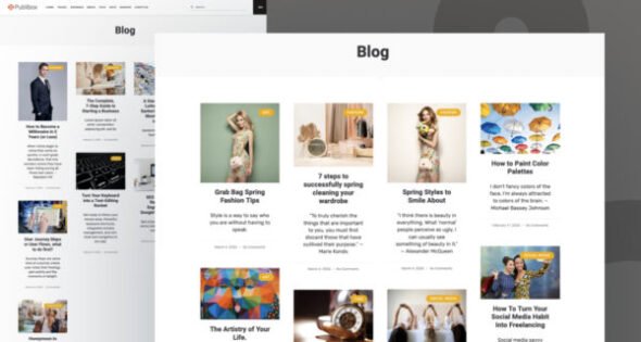 Publibox - Blog & Magazine Elementor Template Kit