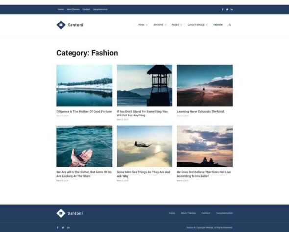 Santoni - Blog & Magazine Elementor Template Kit