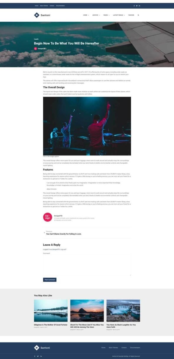 Santoni - Blog & Magazine Elementor Template Kit