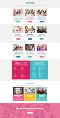 Partiez - Kids Party Planner Elementor Template Kit