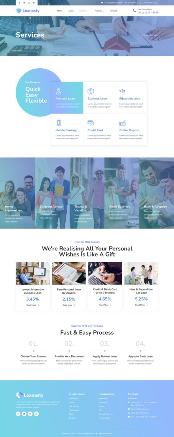 Loanesty – Loan Company & Banking Elementor Template Kit