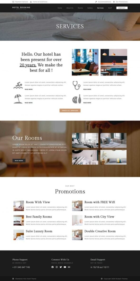 Nicdark Hotel Booking - Template Kit