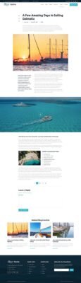 Navine – Yacht Club & Boat Rental Elementor Template Kit