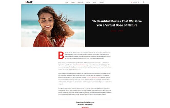 SanFair - Blog Magazine Elementor Template Kit