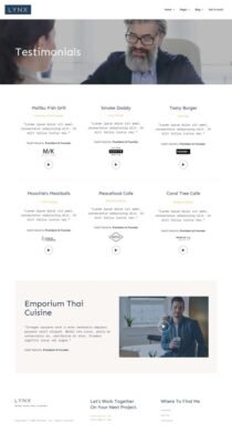 Lynx Resume and CV Elementor Template Kit