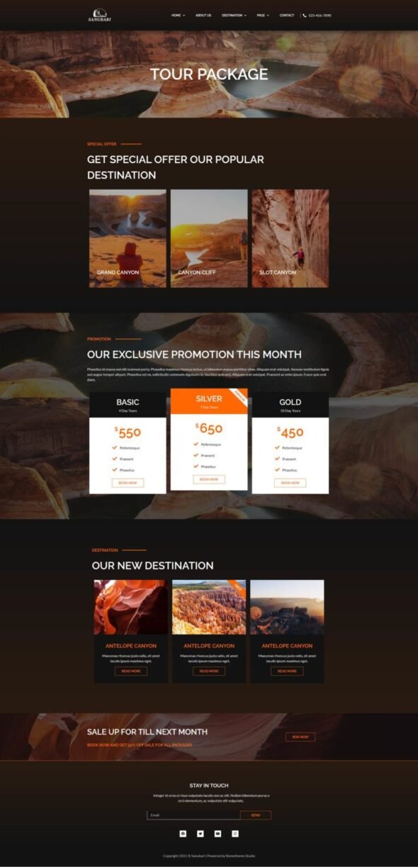 Sanubari - Travel & Tour Agency Elementor Template Kit