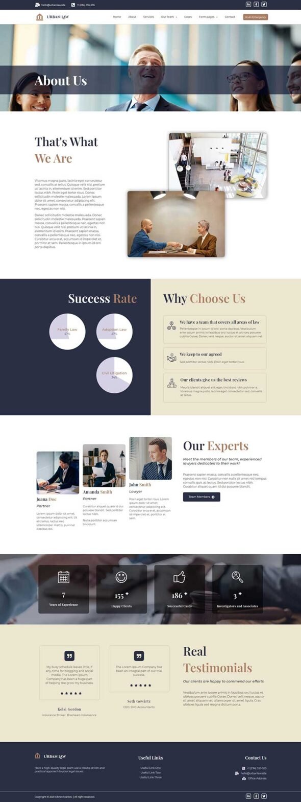 Urban Law - Lawyer & Law Firm Elementor Template Kit