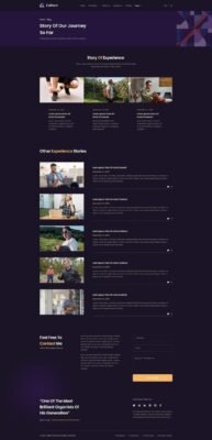 Calliam - Creative CV Elementor Template Kit