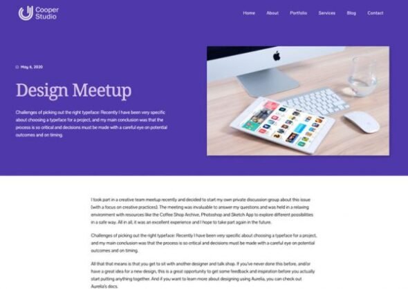 Cooper Studio Elementor Template Kit