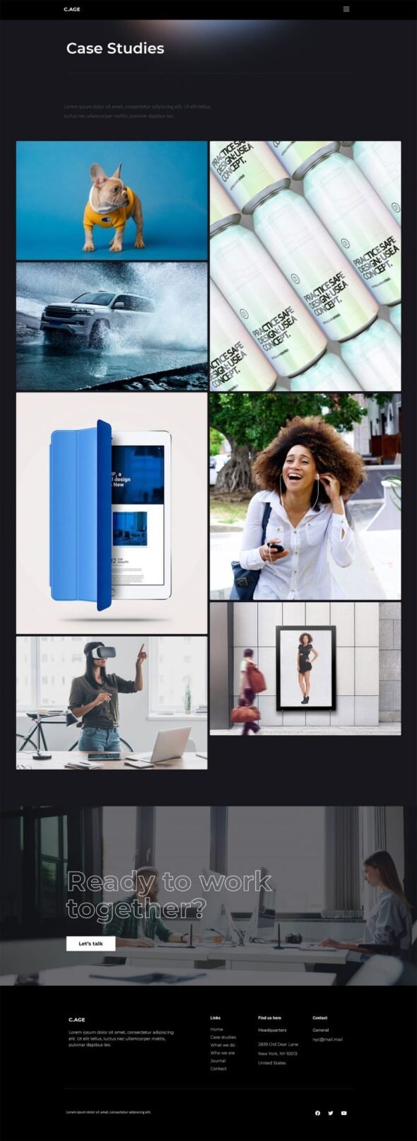 C.AGE - Creative Agency Personal Portfolio Elementor Template Kit