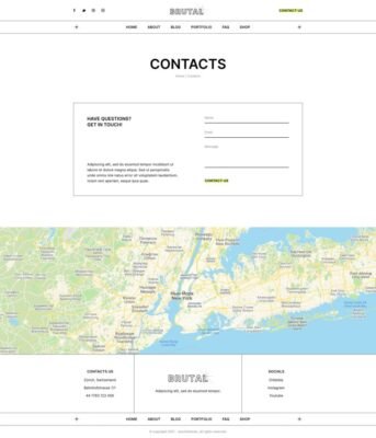 Brutal | Creative Agency & Advertising Service Elementor Template Kit