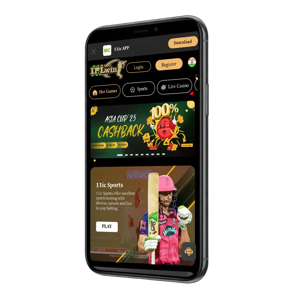 IPLWin betting & casino app download for Android and iOS in India; ₹200 no deposit, 100% bonus up to ₹10,000; payment logos.