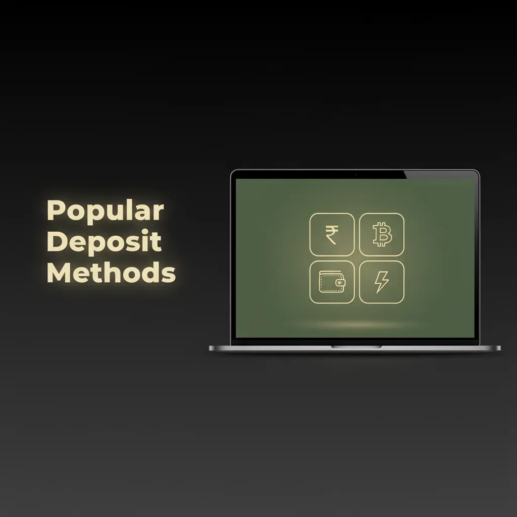 Popular deposit methods in India: UPI (PhonePe, Paytm, BHIM, Amazon Pay), IMPS/NEFT bank transfer, Skrill, Neteller.