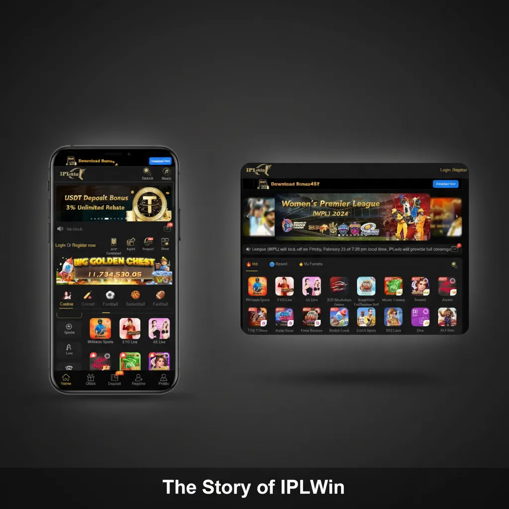 Graphic of IPLWin history with license badge, cricket betting focus, India payments, and transparent ownership details.